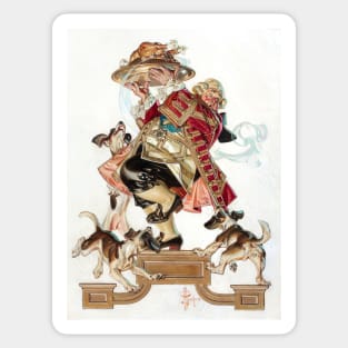 Thanksgiving Turkey, Joseph Christian Leyendecker Sticker